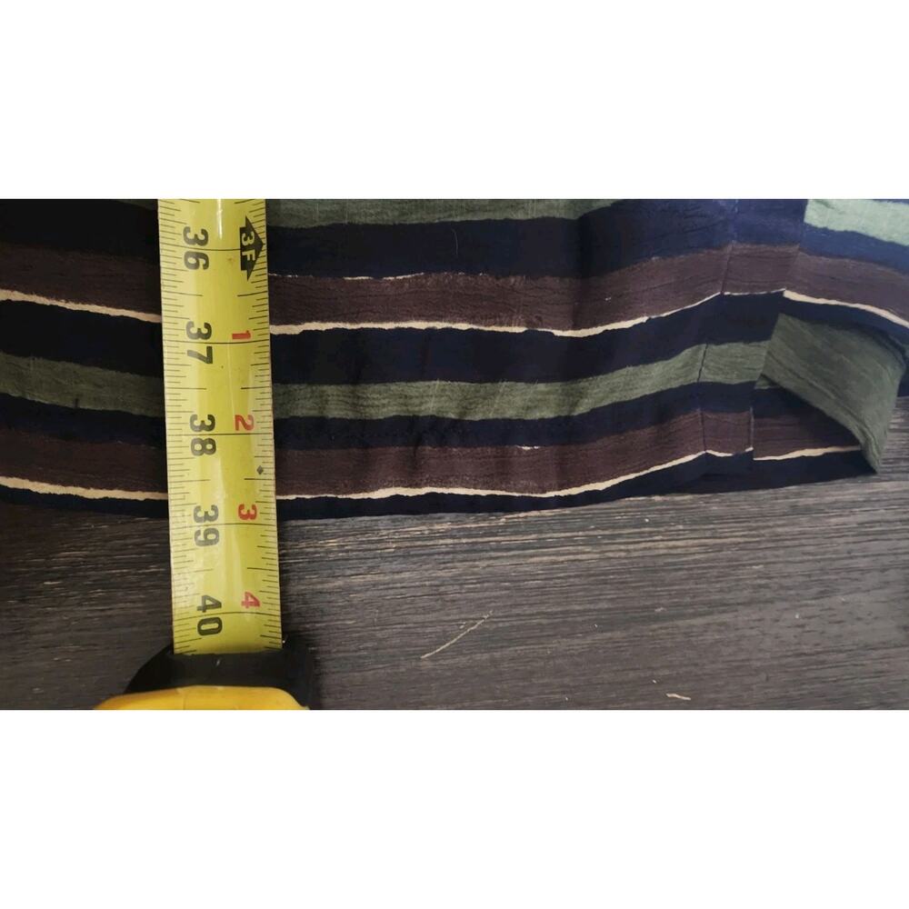 Vtg Paul Harris Design Women's Brown Green Animal Print Faux Wrap Maxi Skirt L - Picture 7 of 8